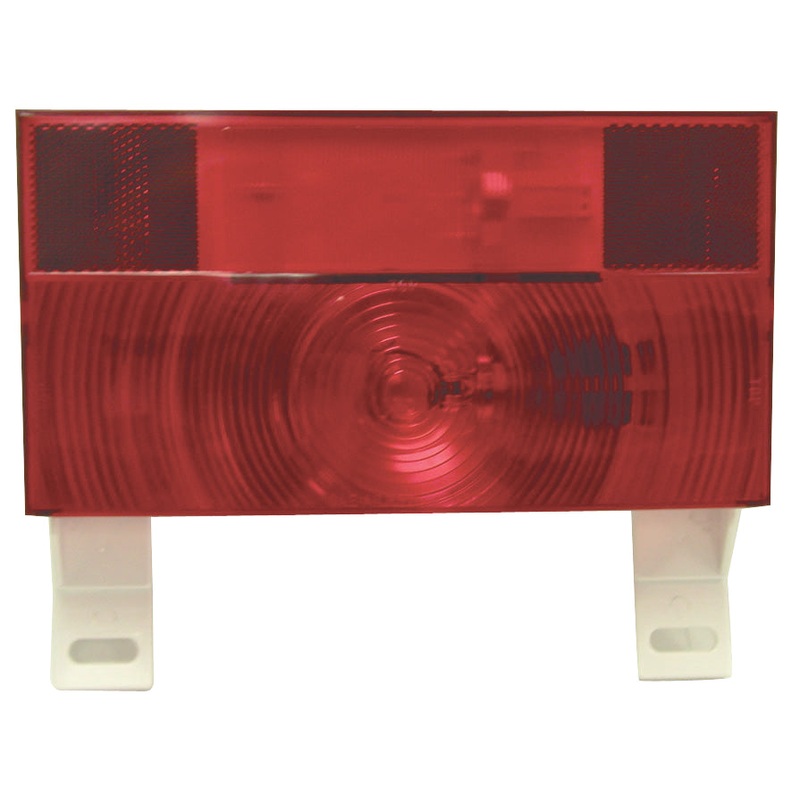 PM V25913 Red w-License Light & Bracket RV Stop, Turn, & Tail & License Light w-Reflex (10 Pcs)