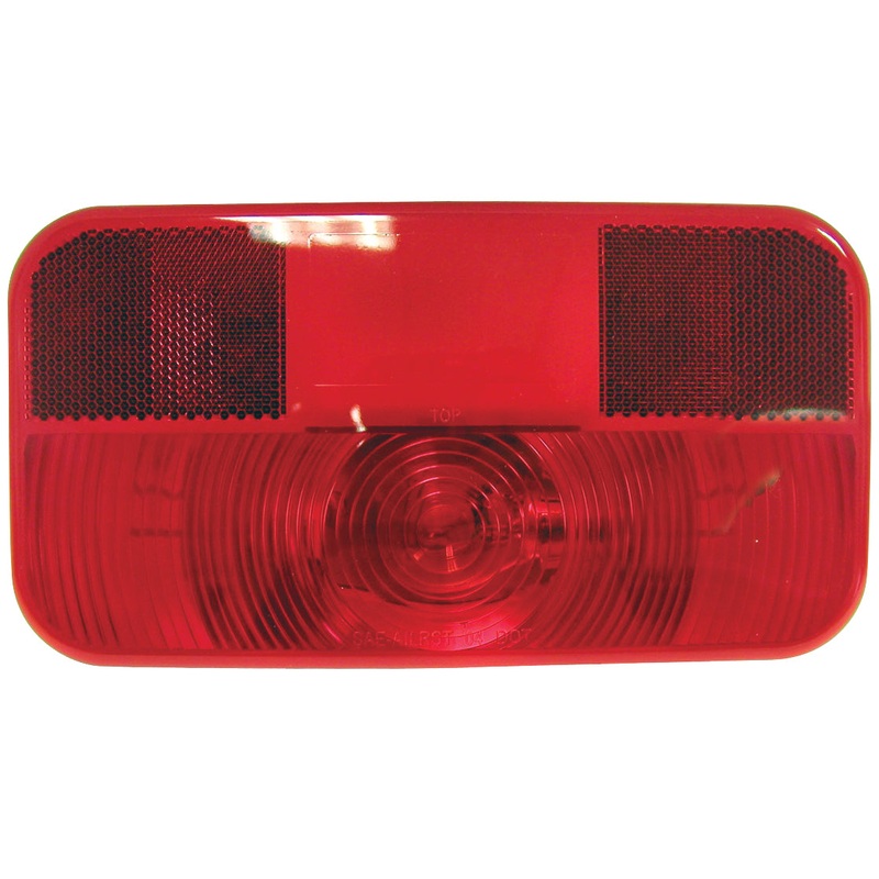 PM V25921 Red RV Stop, Turn, & Tail Light w-Reflex (10 Pcs)