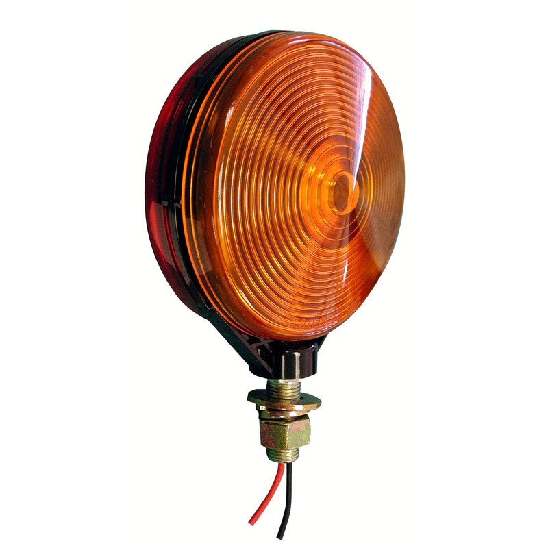 PM V313-2RA Red-Amber Double-Face, Red-Amber Park & Turn Signal (6 Pcs)