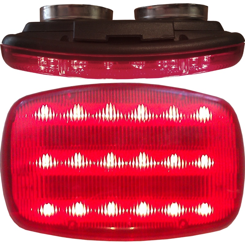 PM V316MR Red Battery-Operated Flashing Hazard Lights (4 Pcs)
