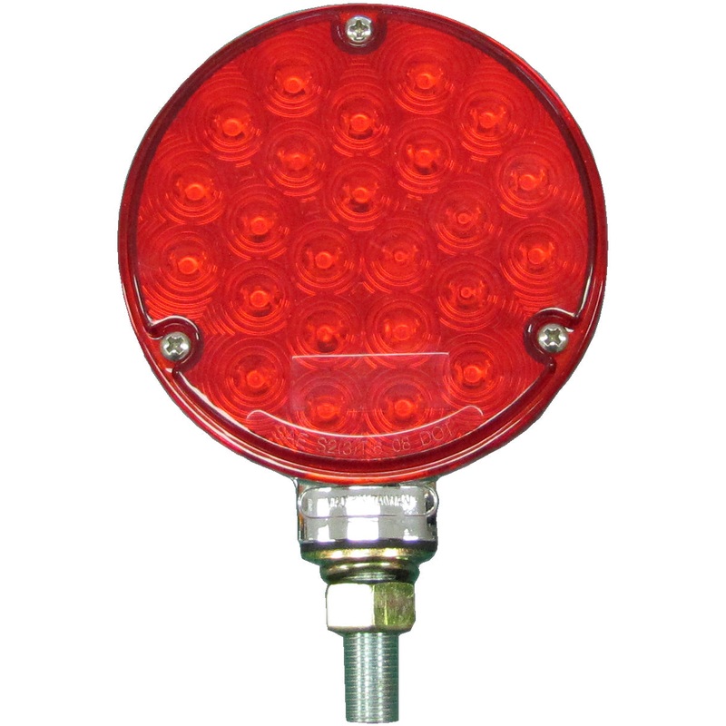 PM V339R Red LED Single-Face Combo Park & Turn or S-T-T Light (6 Pcs)