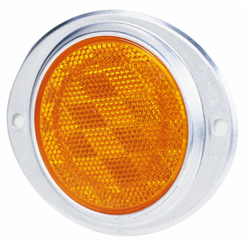 PM V472A Amber Aluminum Oval Reflector (12 Pcs)