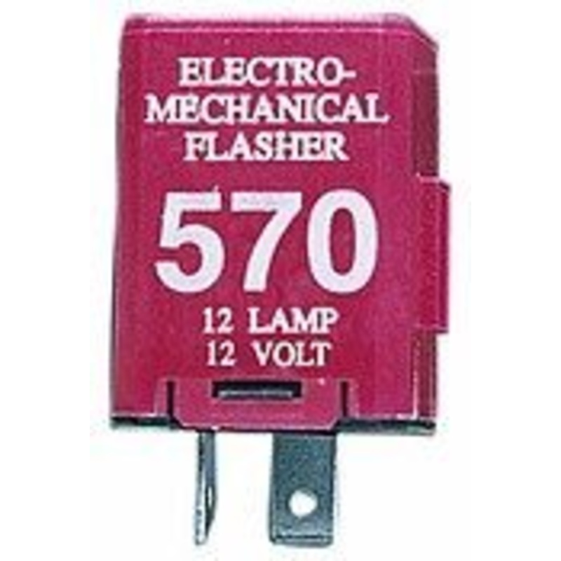 PM V570 2-Prong 12-Lamp Electro-Mechanical Flasher (6 Pcs)