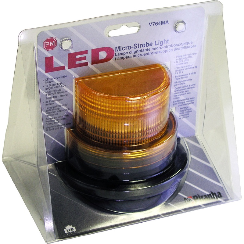 PM V764MA Amber, Magnetic LED Micro-Strobe Light (2 Pcs)