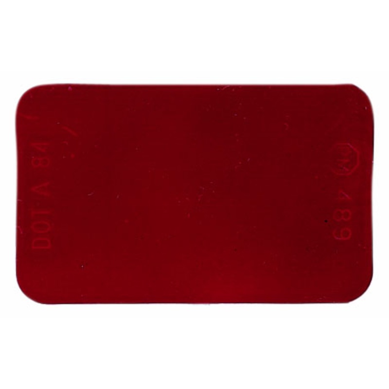 Spitfire    489R   Red   Rectangular Reflectors 6 Piece Poly-bag