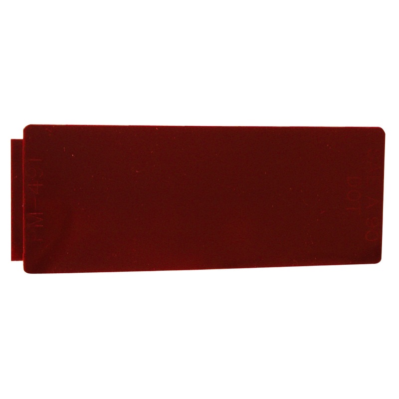 Spitfire    491R   Red   Rectangular Reflectors Single