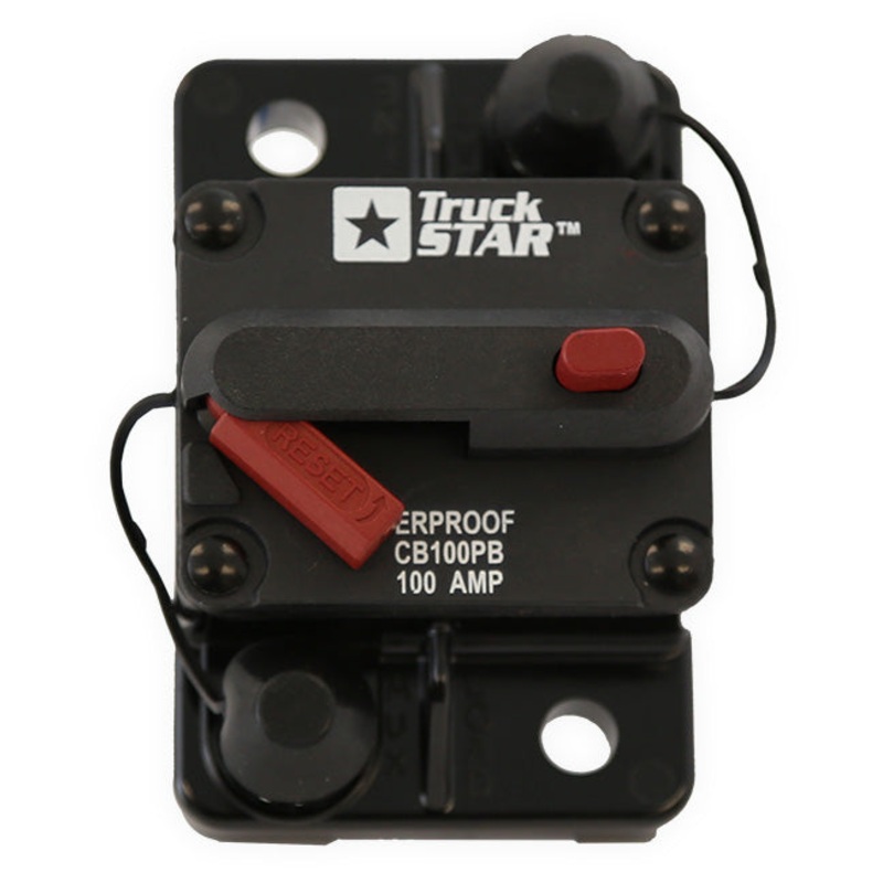 Buyers – 100 Amp Circuit Breaker,  Push-to-Trip Manual Reset