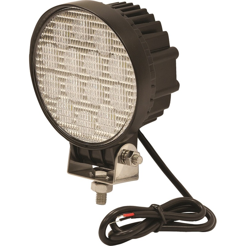 Buyers – 14 LED Clear Round Flood Light,  12-48 Vdc