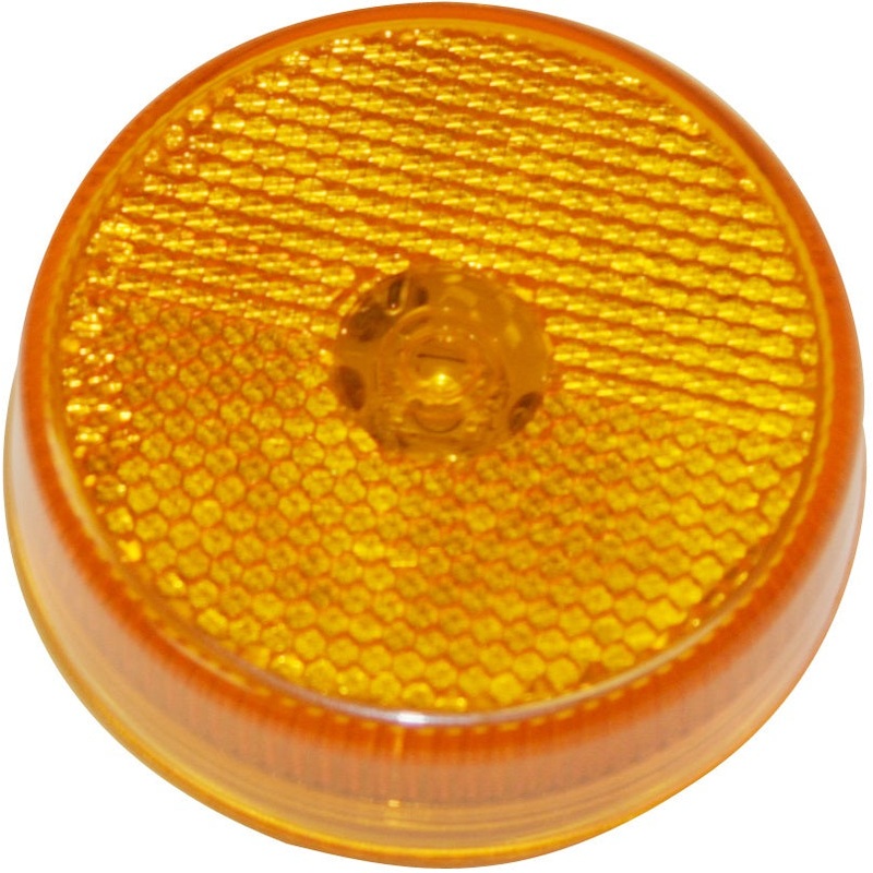 Buyers – 2-1-2″ Round Marker Light, 4 LED w- reflector, Amber, Bulk