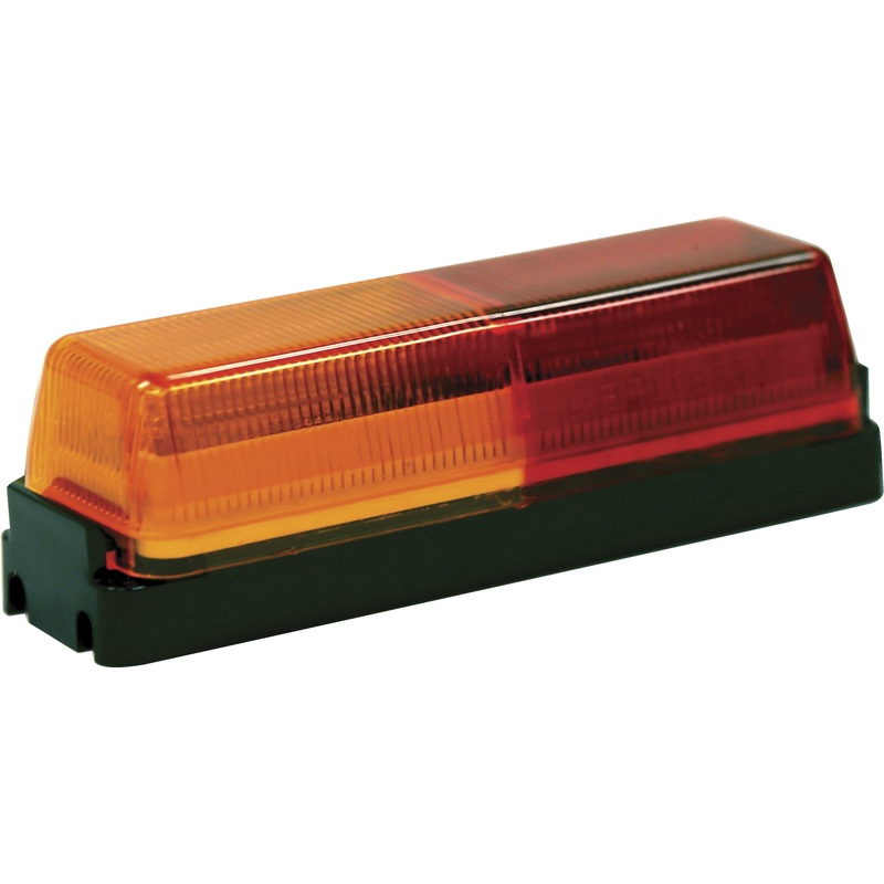 Buyers – 2 LED,  Amber-Red,  clearance fender light with bracket