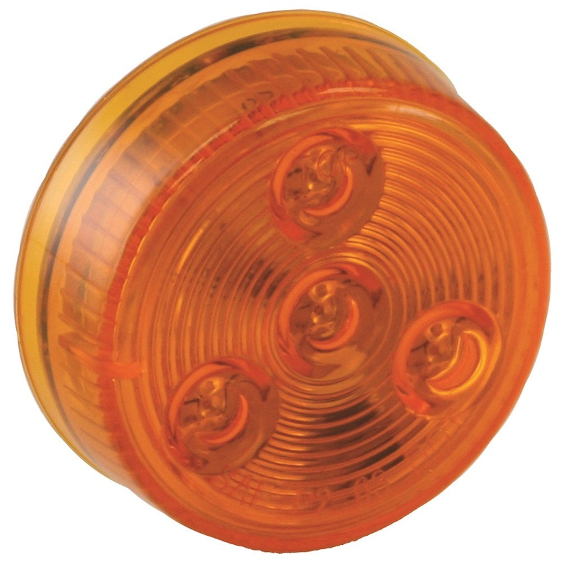 Buyers – 2″ Round Marker Light, 4 LED Amber, Bulk