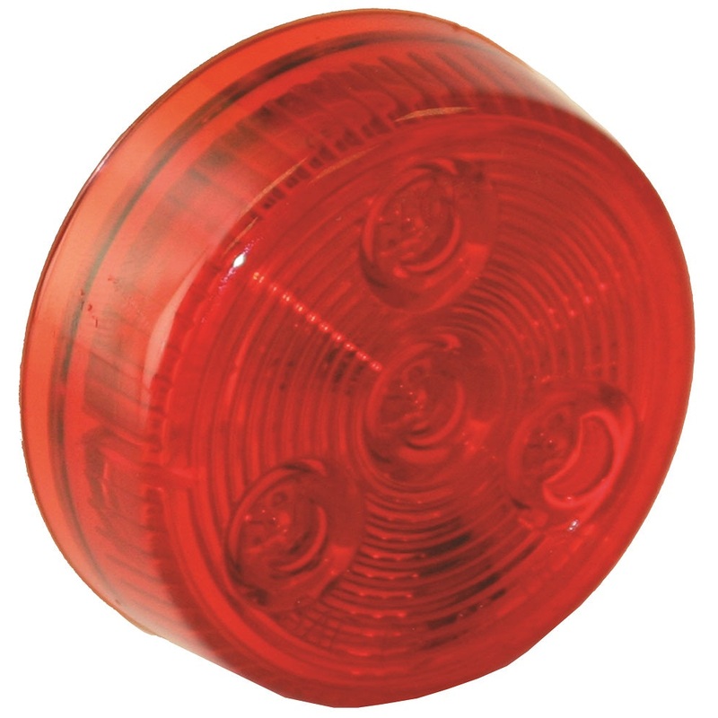 Buyers – 2″ Round Marker Light, 4 LED Red, Bulk