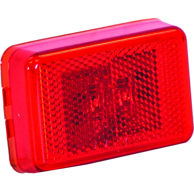 Buyers – 3-1-8″ Rectangular LED Marker-Clearance w-Reflex, Red, Bulk