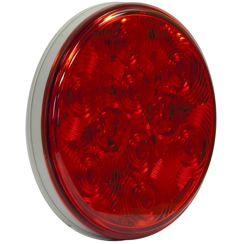 Buyers – 4″ Round Stop-Turn-Tail Light, 10 LED Red, Bulk