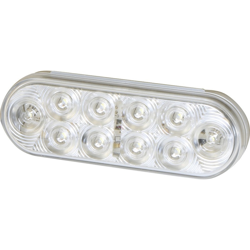 Buyers – 5626352 Oval Clear 6″ LED Interior Dome Light, 12V