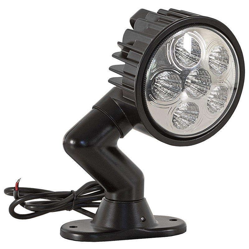 Buyers – 6 LED Clear Round Spot Light,  12-24 Vdc
