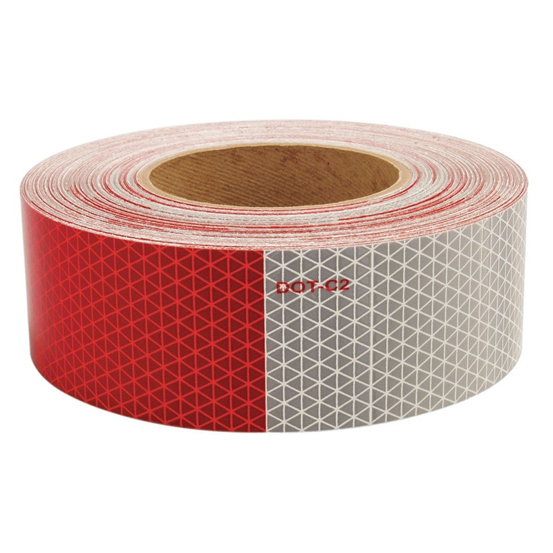 Buyers –  DOT Conspicuity Tape,  150′ Roll,  11″ Red-7″ White