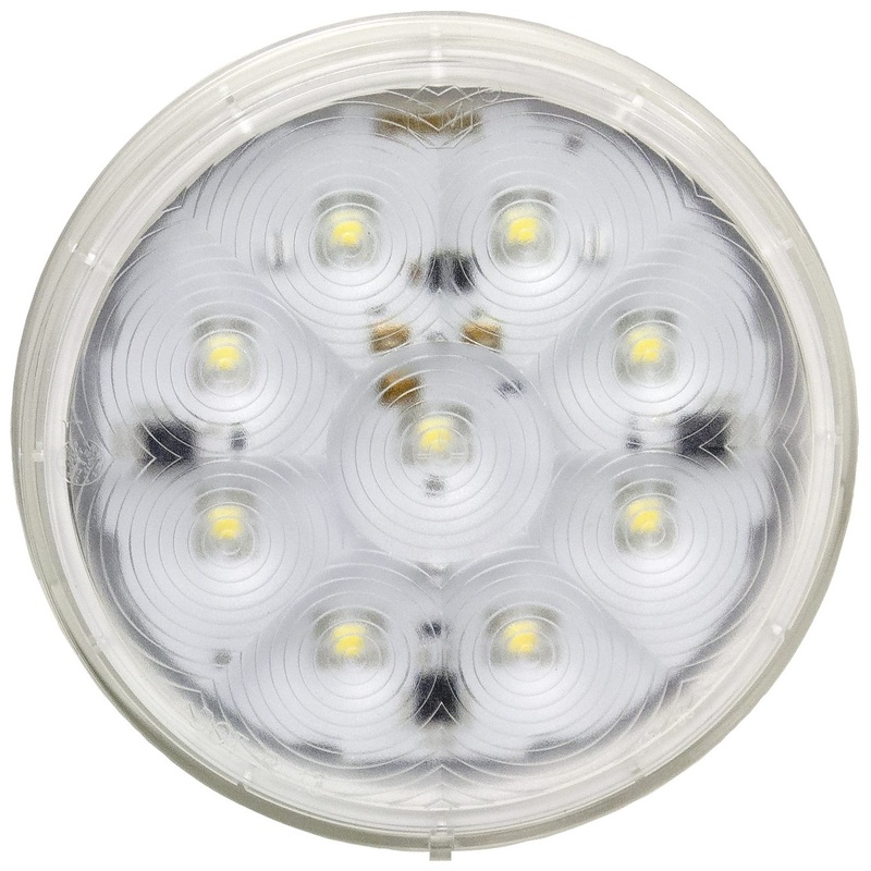 LumenX PM M800W-9 LED 4″ Round Work Lights, White
