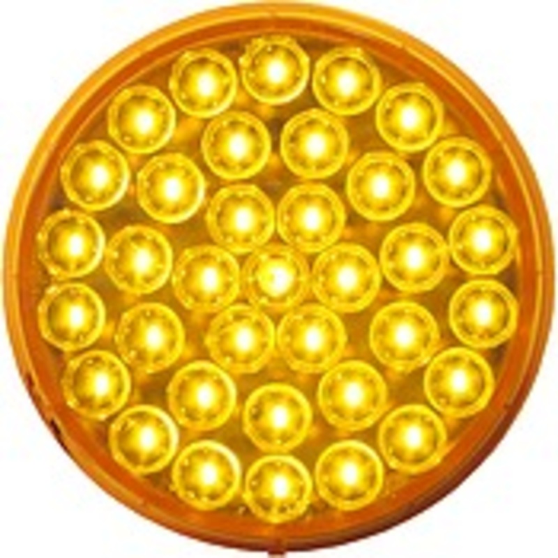 PM 817A-36 Piranha LED  4″ Round LED Front and Rear Turn Signal, AMP Single