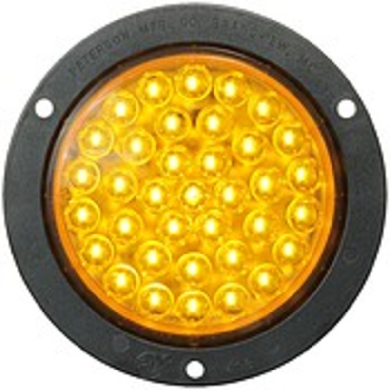 PM 818A-36 Piranha  LED  4″ Round LED Front and Rear Turn Signal, AMP