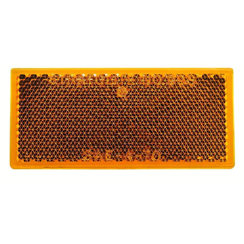 PM E483A Amber Rectangular Reflector