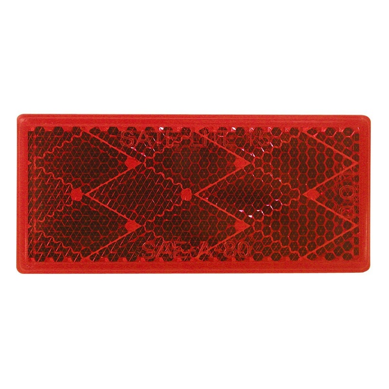 PM E483R Red Rectangular Reflector