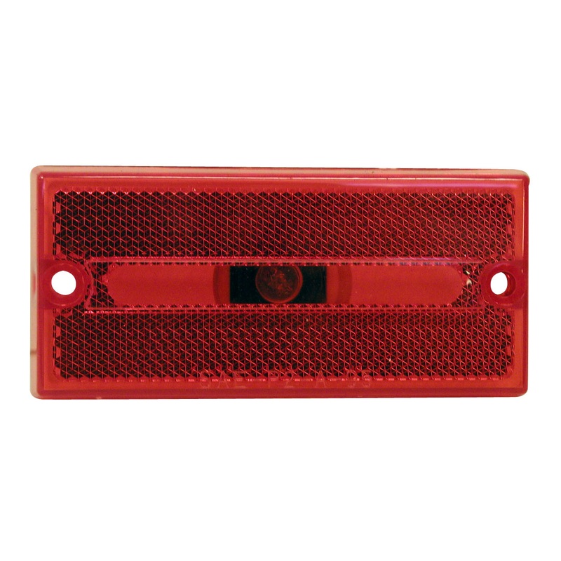 PM 132R   Red   Rectangular Clearance-Side Marker Light Single