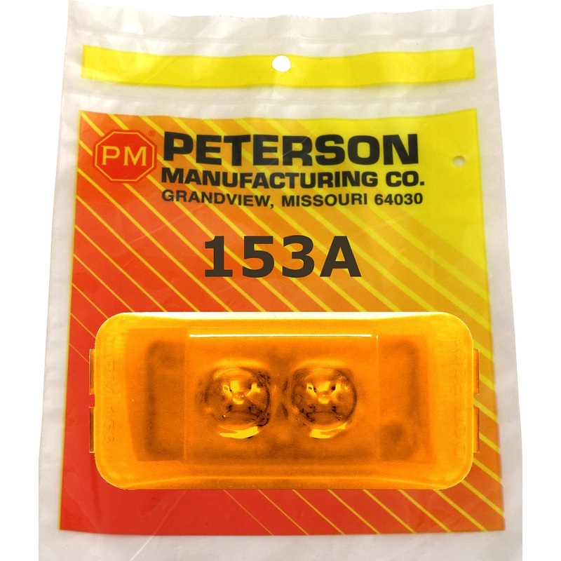 PM 153A Amber, 2-Diode LED Clearance-Side Marker Light Single