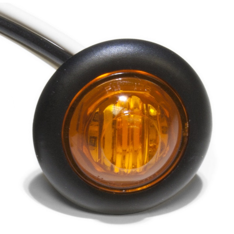 PM   177A-BT2   Amber w-.180 bullets   3-4″ Clearance & Side Marker Lights Single
